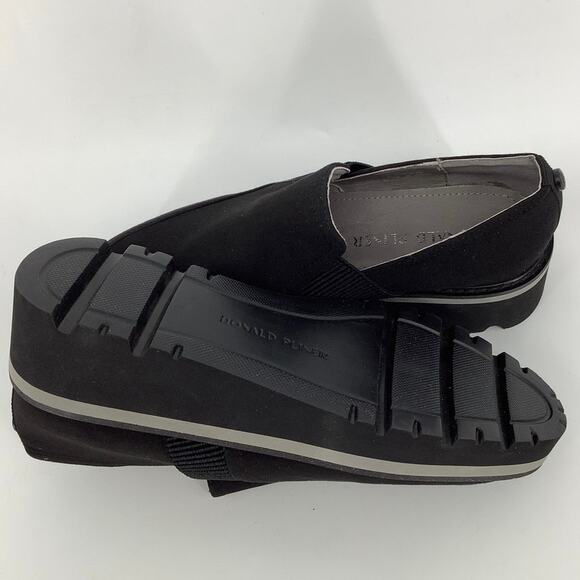 Donald Pliner Size 5M Black Trudie Slip On Platform Wedge Loafers Shoes OS12-7 - Picture 6 of 10